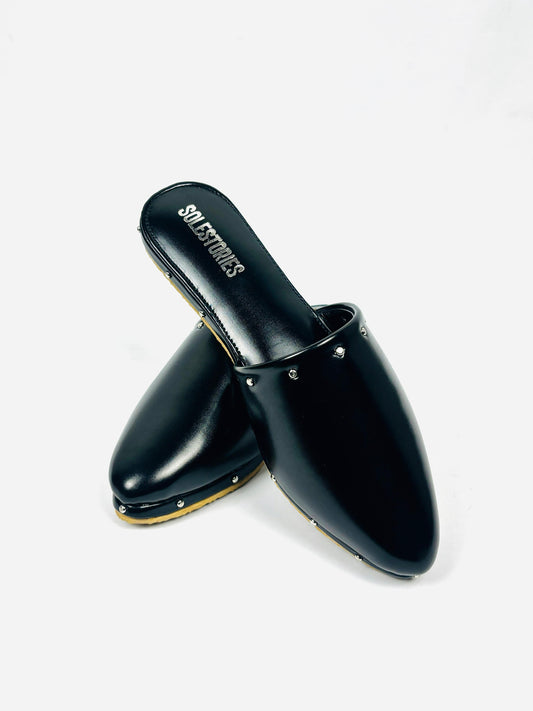 Noir Chic Mules